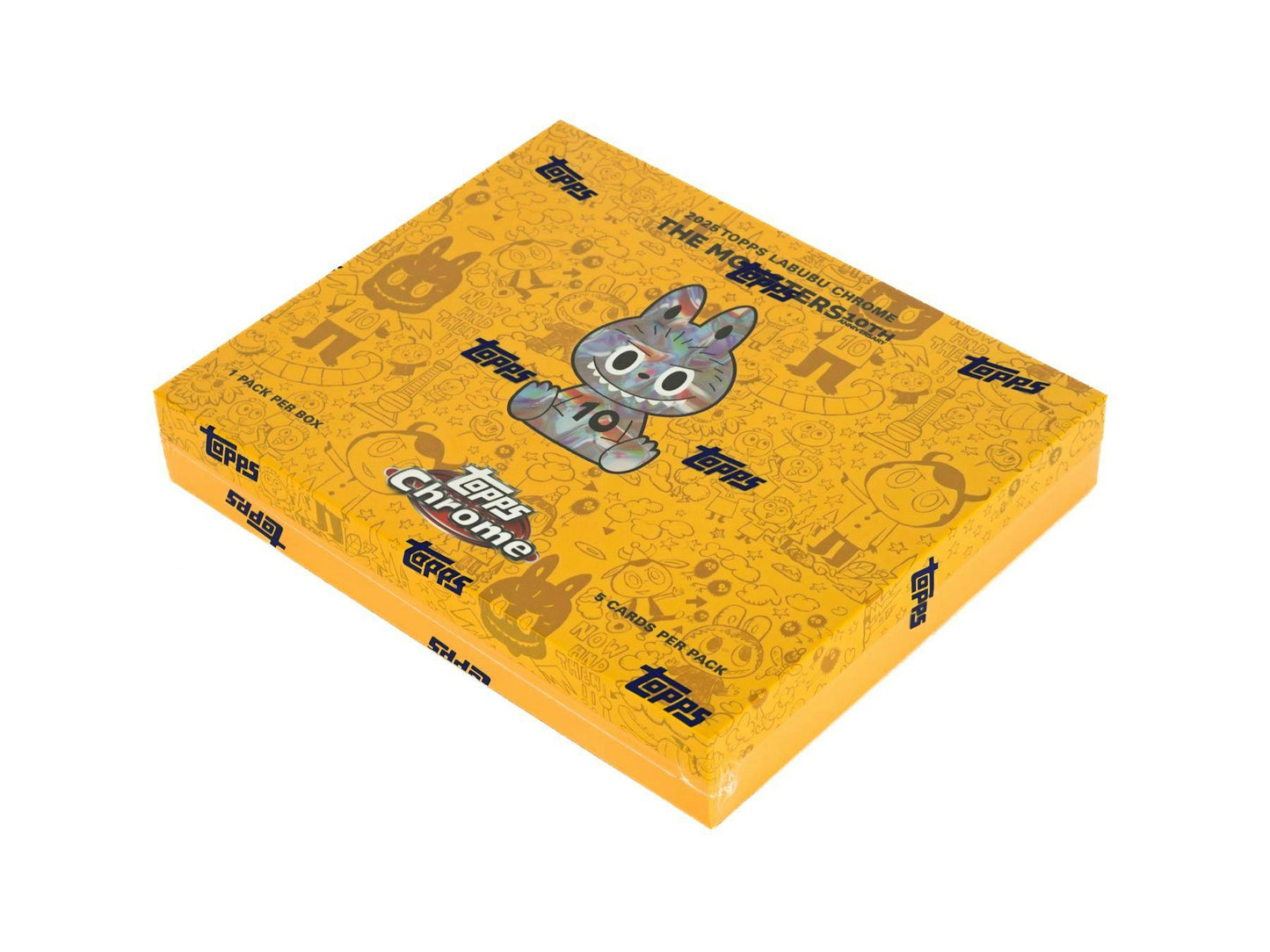 Labubu Chrome 10th Anniversary Box (Topps 2025) | Columbia Sports Cards - Columbia Hobby - Sports Card Boxes - Toploaders - Card Savers