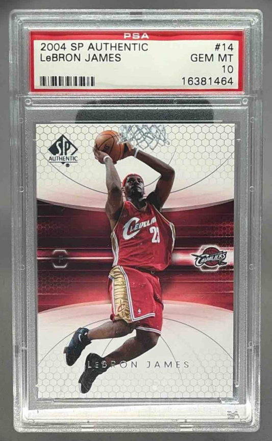 LEBRON JAMES 2004 UPPER DECK SP AUTHENTIC PSA 10 GEM MINT - CAVALIERS LAKERS - Columbia Hobby - Sports Card Boxes - Toploaders - Card Savers
