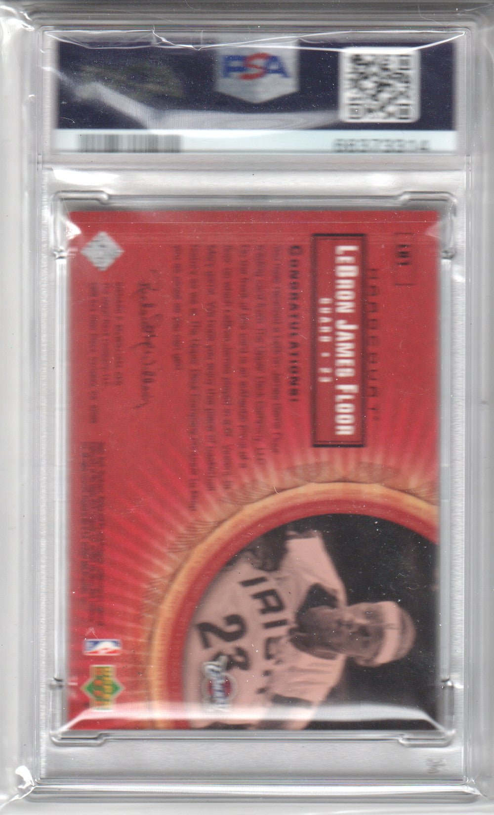 LEBRON JAMES Milicic 2003 SPX Winning Combos RC Rookie Jersey Warm Up PSA 8 - Columbia Hobby - Sports Card Boxes - Toploaders - Card Savers