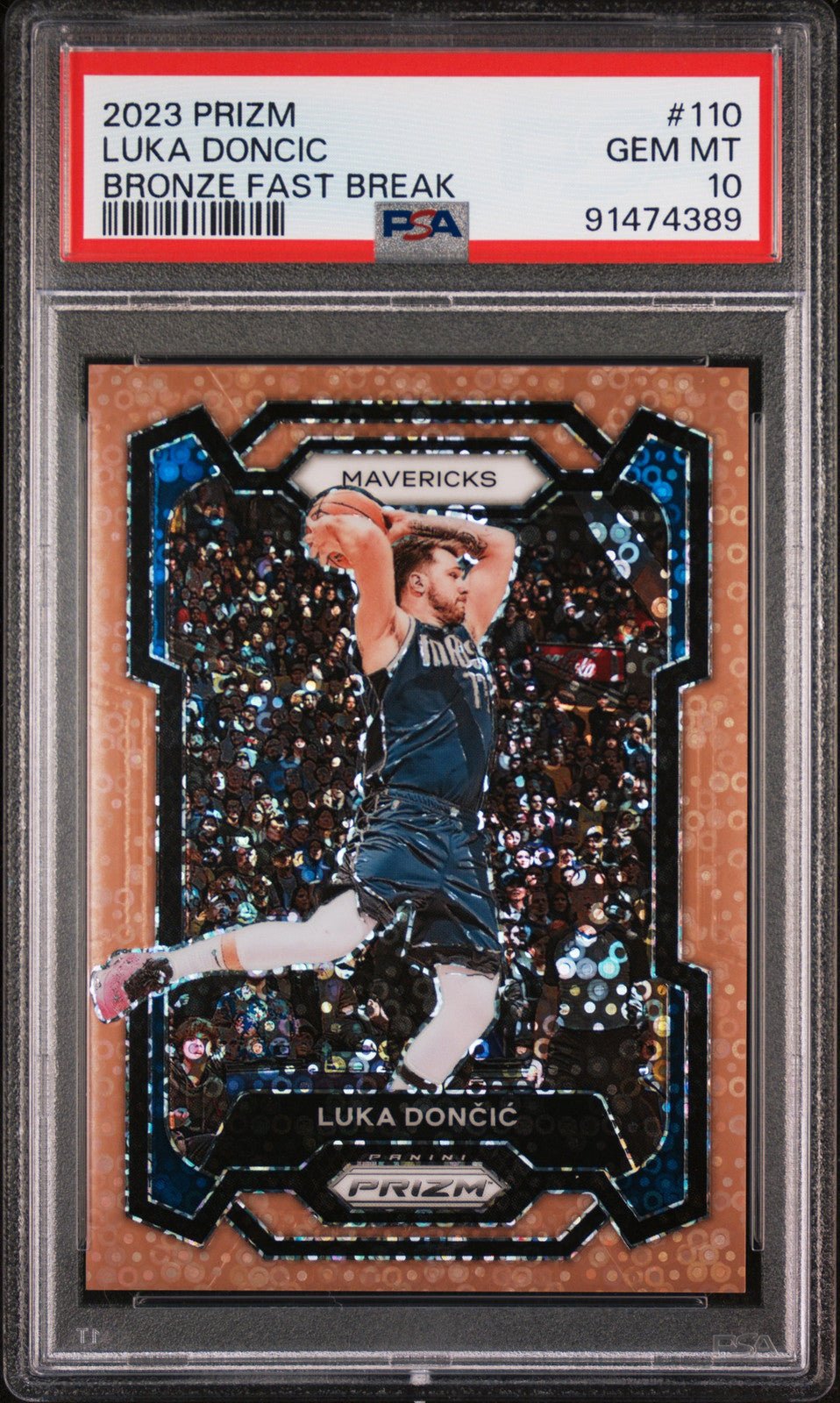LUKA DONCIC 2023 Panini Prizm #110 Bronze Fast Break PSA 10 GEM MINT LAKERS - Columbia Hobby - Sports Card Boxes - Toploaders - Card Savers