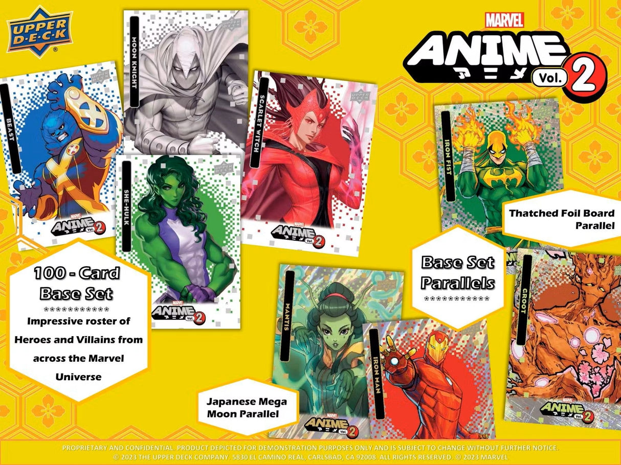 Marvel Anime Volume 2 Hobby Box (Upper Deck 2023) - Columbia Hobby - Sports Card Boxes - Toploaders - Card Savers