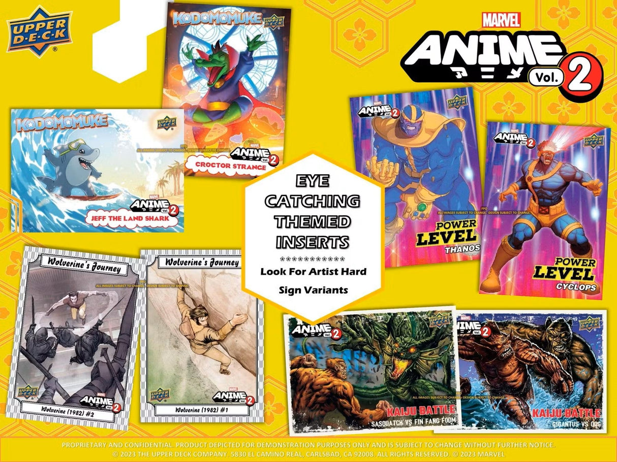 Marvel Anime Volume 2 Hobby Box (Upper Deck 2023) - Columbia Hobby - Sports Card Boxes - Toploaders - Card Savers