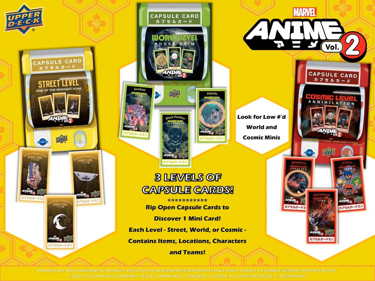 Marvel Anime Volume 2 Hobby Box (Upper Deck 2023) - Columbia Hobby - Sports Card Boxes - Toploaders - Card Savers