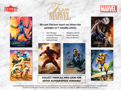 Marvel Flair Trading Cards Hobby Box (Upper Deck 2024) - Columbia Hobby - Sports Card Boxes - Toploaders - Card Savers