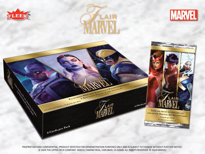 Marvel Flair Trading Cards Hobby Box (Upper Deck 2024) - Columbia Hobby - Sports Card Boxes - Toploaders - Card Savers