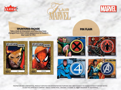 Marvel Flair Trading Cards Hobby Box (Upper Deck 2024) - Columbia Hobby - Sports Card Boxes - Toploaders - Card Savers