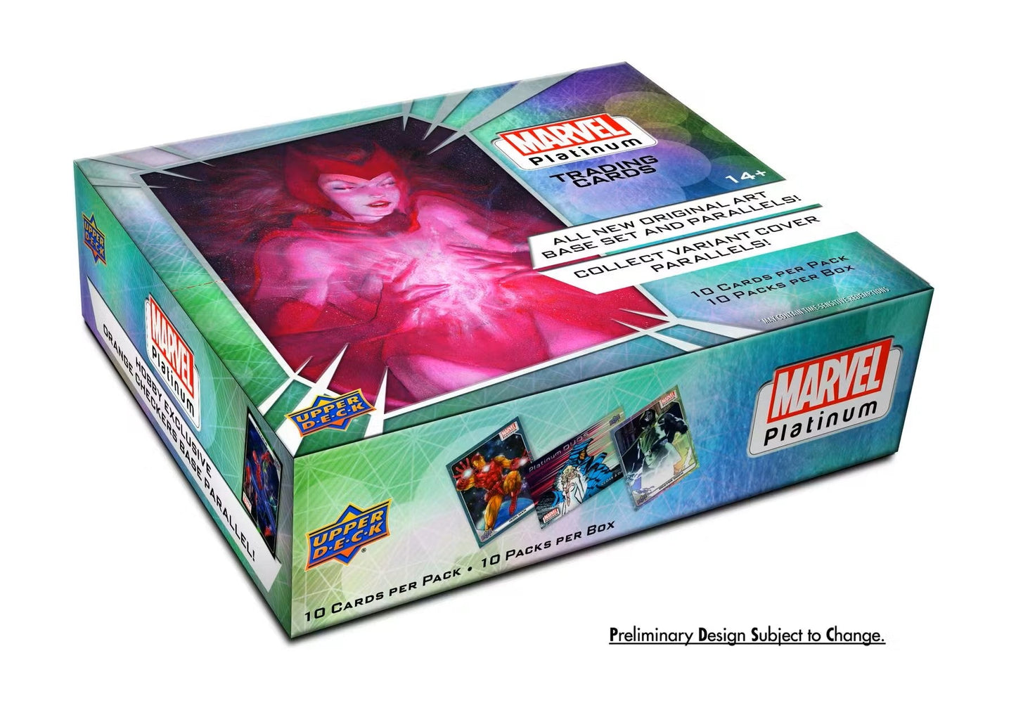 Marvel Platinum Trading Cards Hobby Box (Upper Deck 2023 2024) - Columbia Hobby - Sports Card Boxes - Toploaders - Card Savers