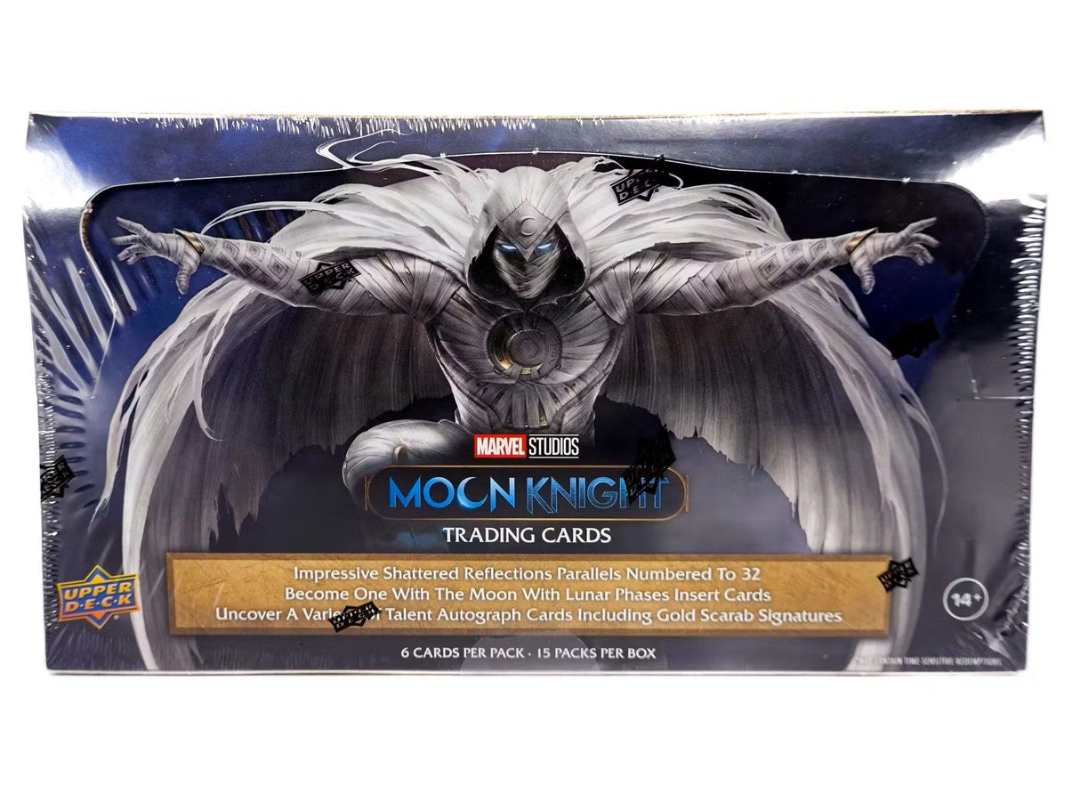 Marvel Studios Moon Knight Hobby Box (Upper Deck 2023) - Columbia Hobby - Sports Card Boxes - Toploaders - Card Savers