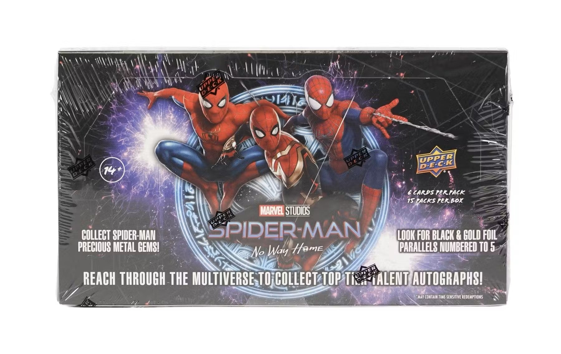 Marvel Studios: Spider - Man No Way Home Hobby Box (Upper Deck 2023) - Columbia Hobby - Sports Card Boxes - Toploaders - Card Savers
