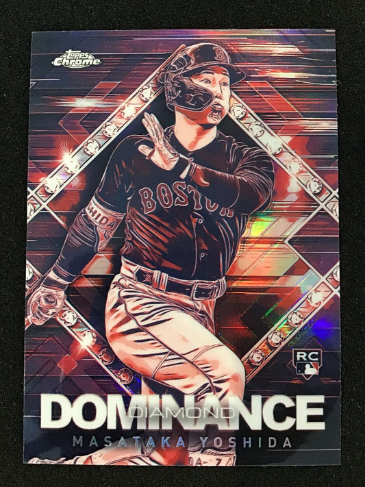 Masataka Yoshida 2023 Topps Chrome RC Diamond Dominance #DD - 9 Rex Sox - Columbia Hobby - Sports Card Boxes - Toploaders - Card Savers