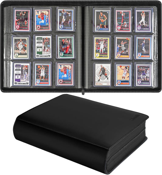 Max Pro Premium Toploader Binder – Black - Columbia Hobby - Sports Card Boxes - Toploaders - Card Savers