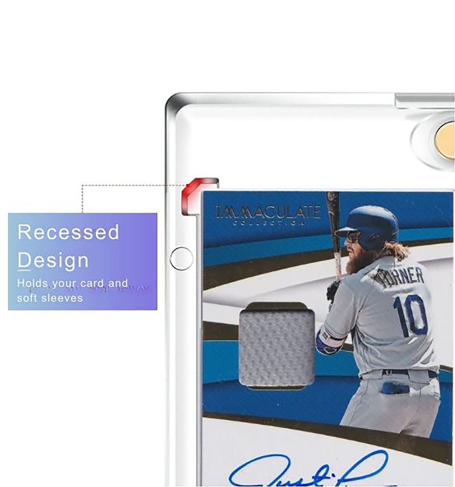 Max Pro Ultra Clear Magnetic Card Holder 130pt w/Sleeve Size - Columbia Hobby - Sports Card Boxes - Toploaders - Card Savers