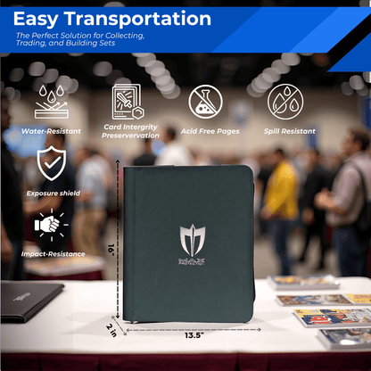 Max Pro Ultra Guardian Top Loader Binder | Holds 252 Standard 3″×4″ Sports & Pokemon Cards - Columbia Hobby - Sports Card Boxes - Toploaders - Card Savers