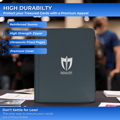 Max Pro Ultra Guardian Top Loader Binder | Holds 252 Standard 3″×4″ Sports & Pokemon Cards - Columbia Hobby - Sports Card Boxes - Toploaders - Card Savers