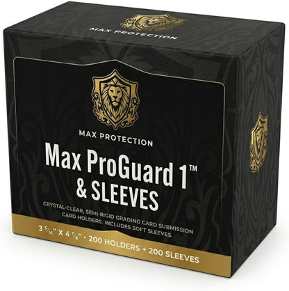 Max Protection Pro-Guard Semi Rigid Card Holders w/Sleeves - 200ct Box - Columbia Sports Cards