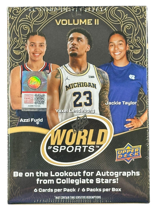 2025 Upper Deck World of Sports Volume 2 Blaster Box