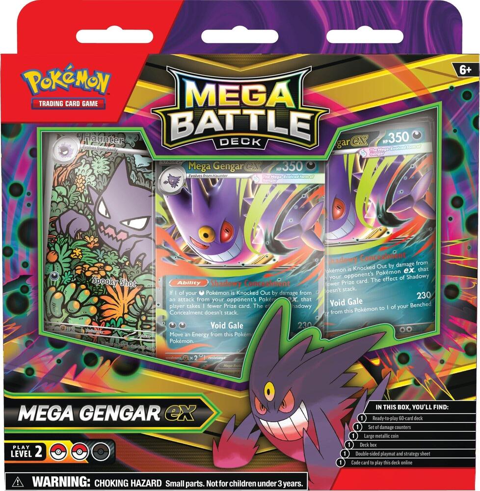 Mega Battle Deck: Mega Gengar EX/Mega Diancie EX Box | Columbia Sports Cards - Columbia Hobby - Sports Card Boxes - Toploaders - Card Savers