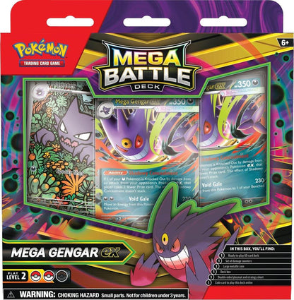 Mega Battle Deck: Mega Gengar EX/Mega Diancie EX Box | Columbia Sports Cards - Columbia Hobby - Sports Card Boxes - Toploaders - Card Savers
