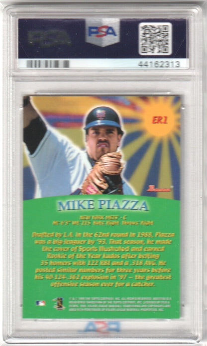 MIKE PIAZZA 1999 Bowman Early Risers #ER1 PSA 9 MINT - METS - Columbia Hobby - Sports Card Boxes - Toploaders - Card Savers