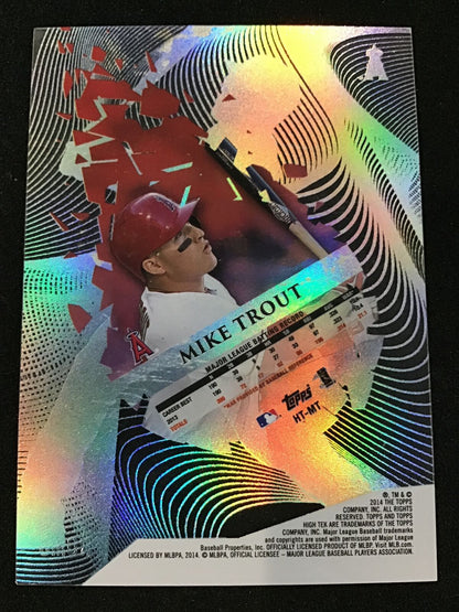 Mike Trout 2014 Topps High Tek HT - MT Promo Angels - Columbia Hobby - Sports Card Boxes - Toploaders - Card Savers