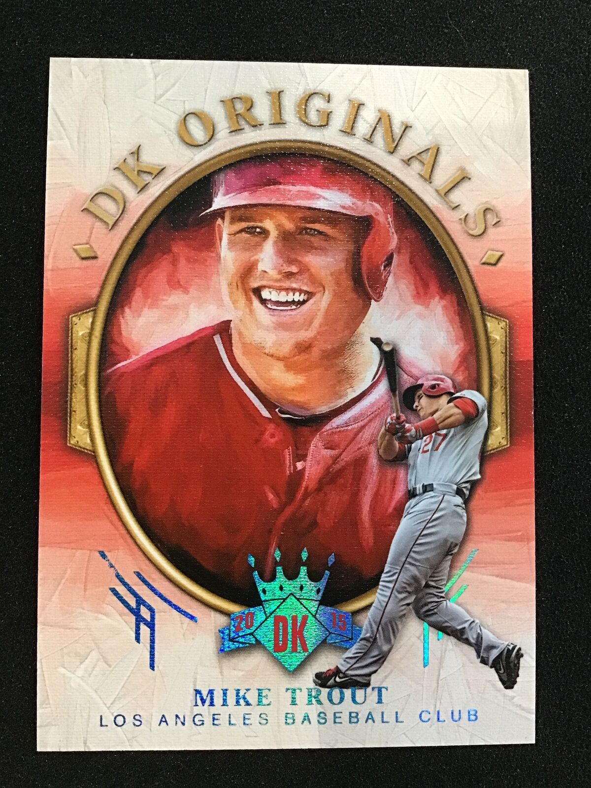 Mike Trout 2015 Panini Diamond Kings 1 DK Originals /25 SSP Los Angeles Angels - Columbia Hobby - Sports Card Boxes - Toploaders - Card Savers