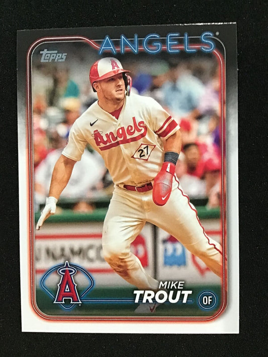 Mike Trout 2024 Topps Series 1 Image Variation #COTB - 6 Los Angeles Angels - Columbia Hobby - Sports Card Boxes - Toploaders - Card Savers