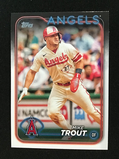 Mike Trout 2024 Topps Series 1 Image Variation #COTB - 6 Los Angeles Angels - Columbia Hobby - Sports Card Boxes - Toploaders - Card Savers