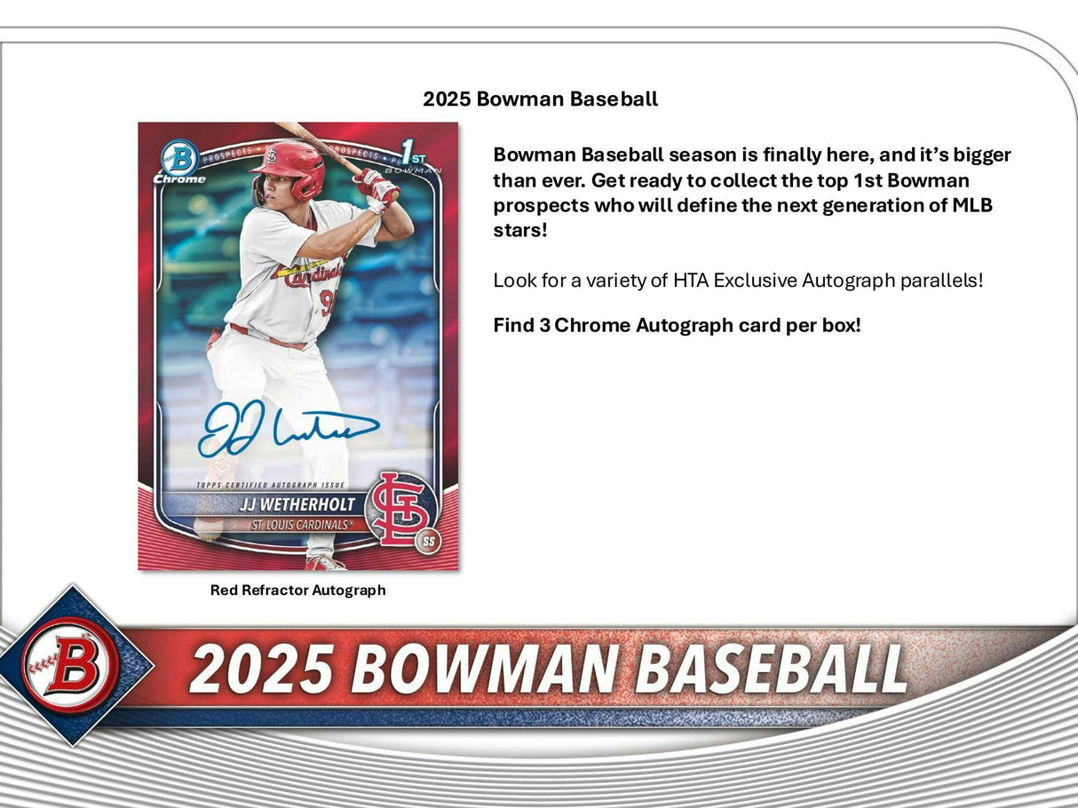 2025 Bowman Baseball Breaker Delight Box