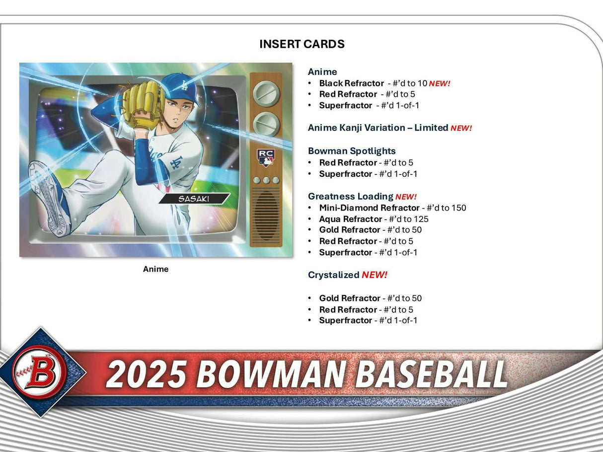 2025 Bowman Baseball Breaker Delight Box