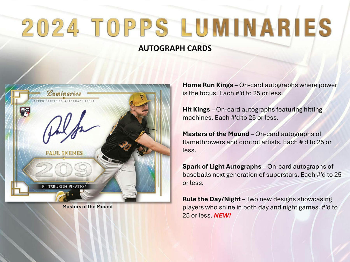 2024 Topps Luminaries Baseball Hobby Box