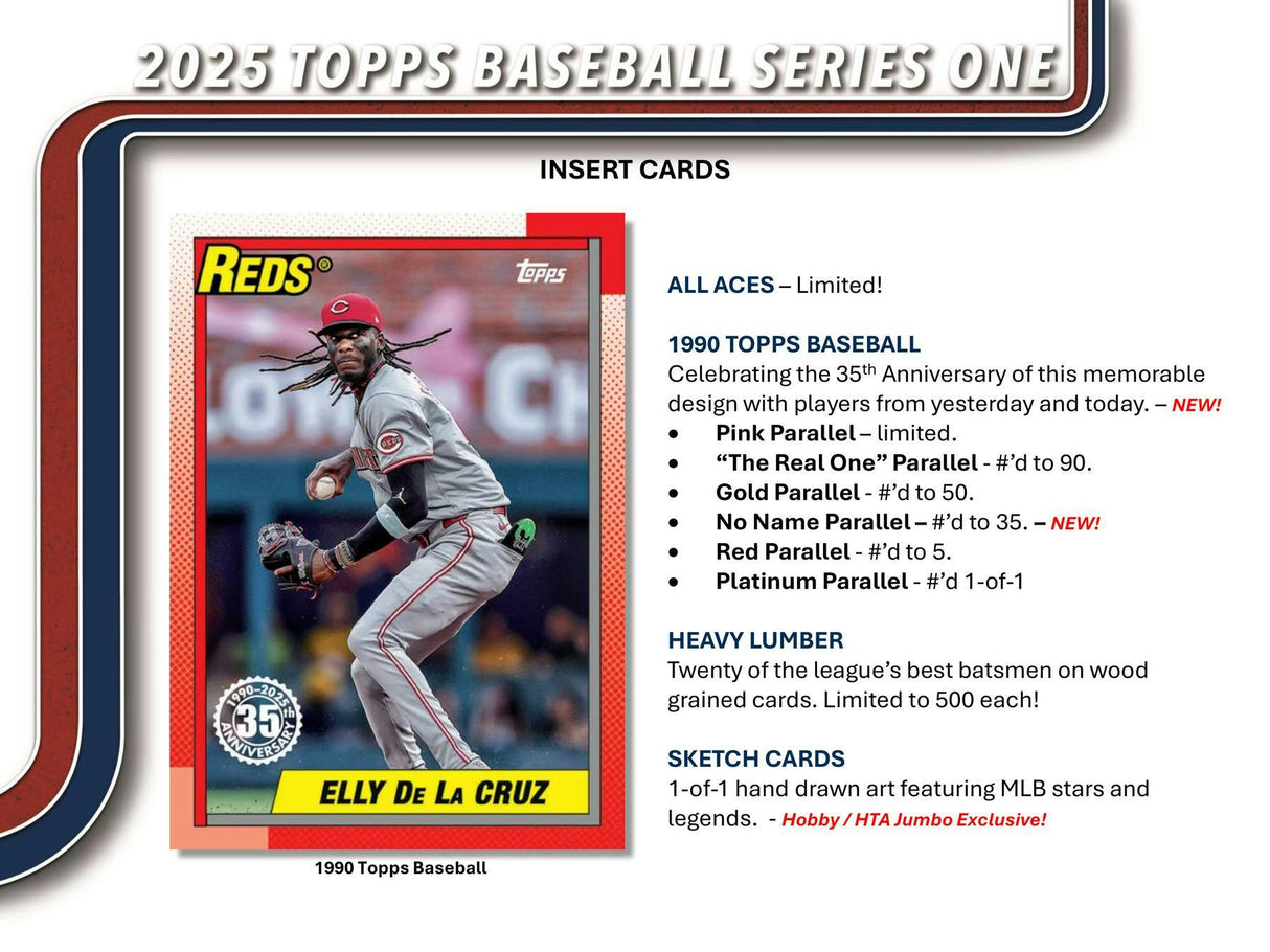 2025 Topps Series 1 Baseball Hobby Jumbo Box