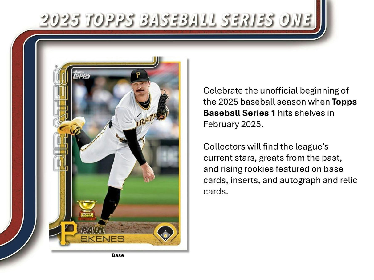 2025 Topps Series 1 Baseball Retail 20-Pack Box