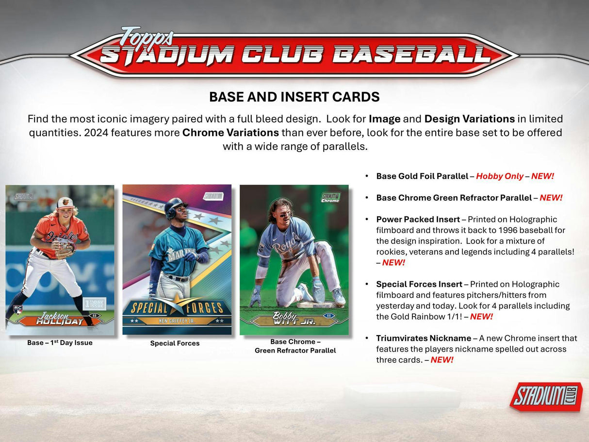 2024 Topps Stadium Club Baseball Hobby Box