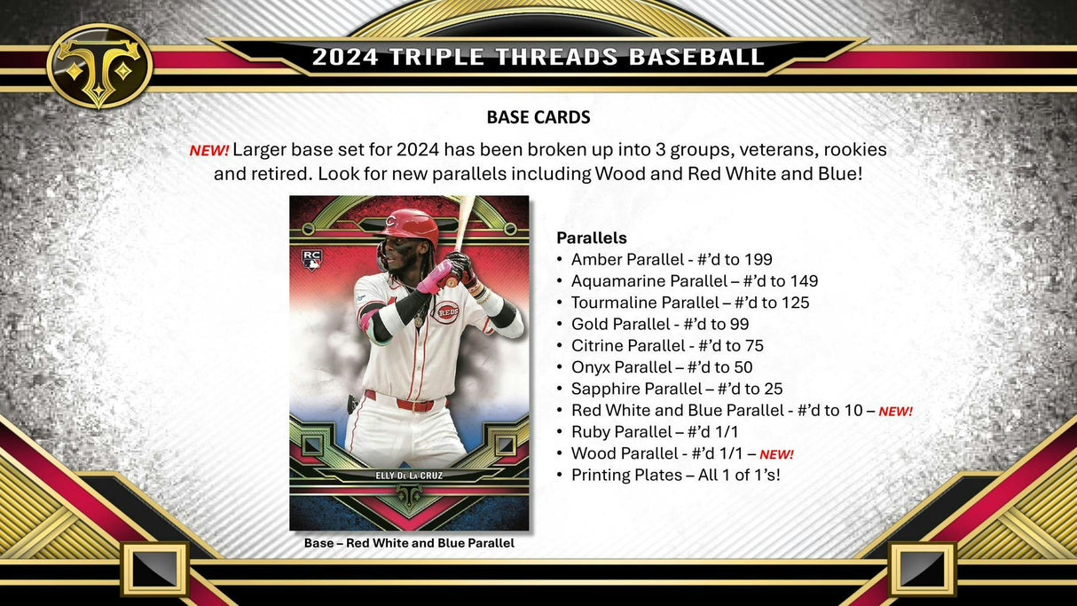 2024 Topps Triple Threads Baseball Hobby Box