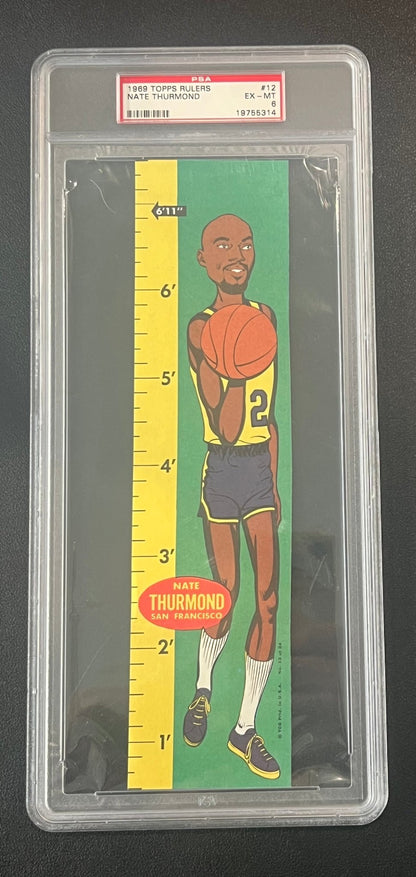 NATE THURMOND 1969 Topps Rulers #12 PSA 6 EXMT - Columbia Hobby - Sports Card Boxes - Toploaders - Card Savers