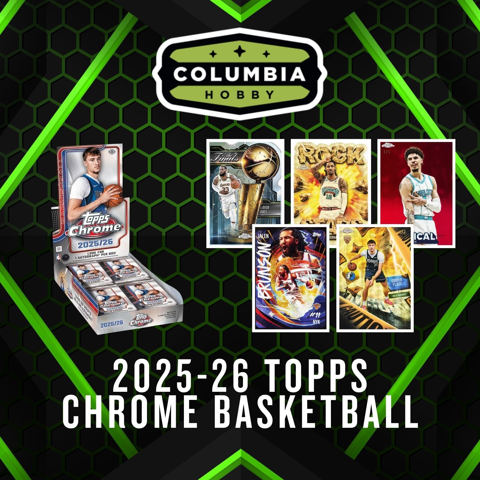 Not a product - Columbia Hobby - Sports Card Boxes - Toploaders - Card Savers