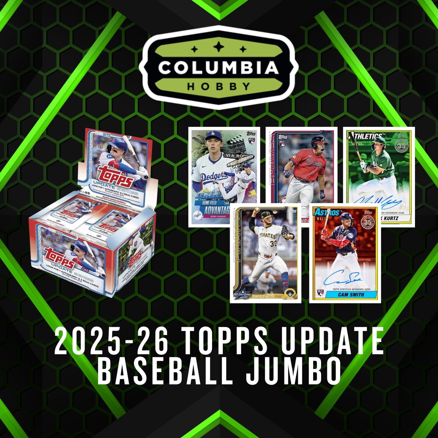 Not a product - Columbia Hobby - Sports Card Boxes - Toploaders - Card Savers