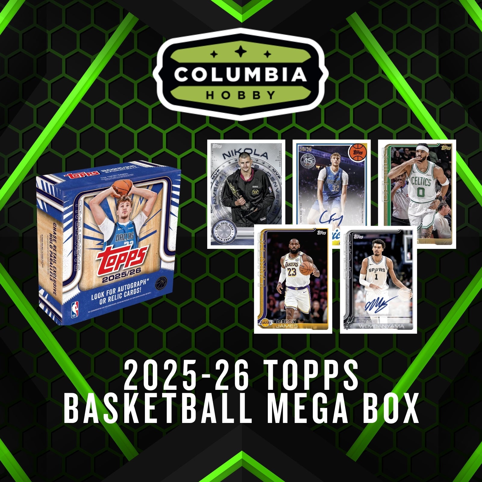 Not a product - Columbia Hobby - Sports Card Boxes - Toploaders - Card Savers