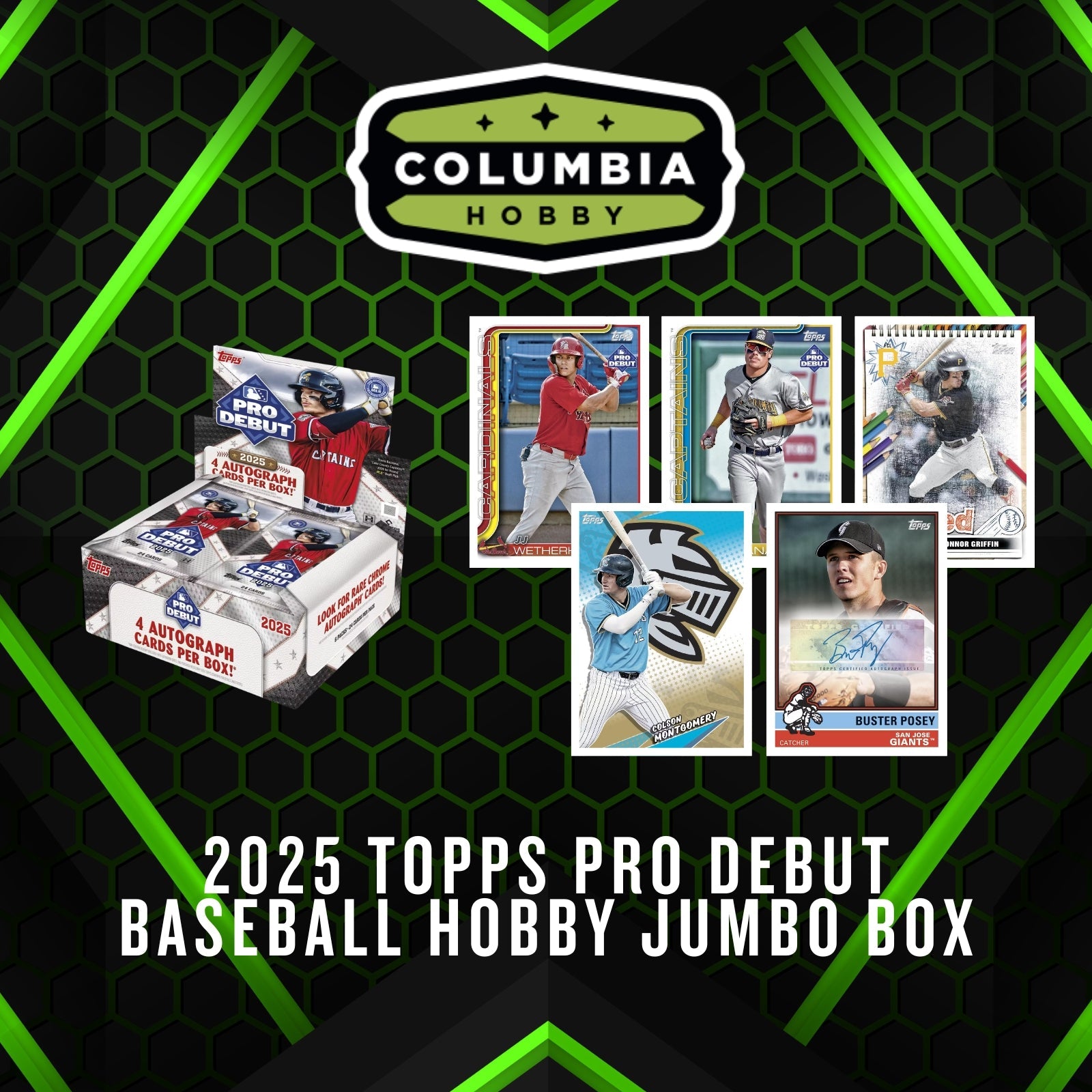 Not a product - Columbia Hobby - Sports Card Boxes - Toploaders - Card Savers