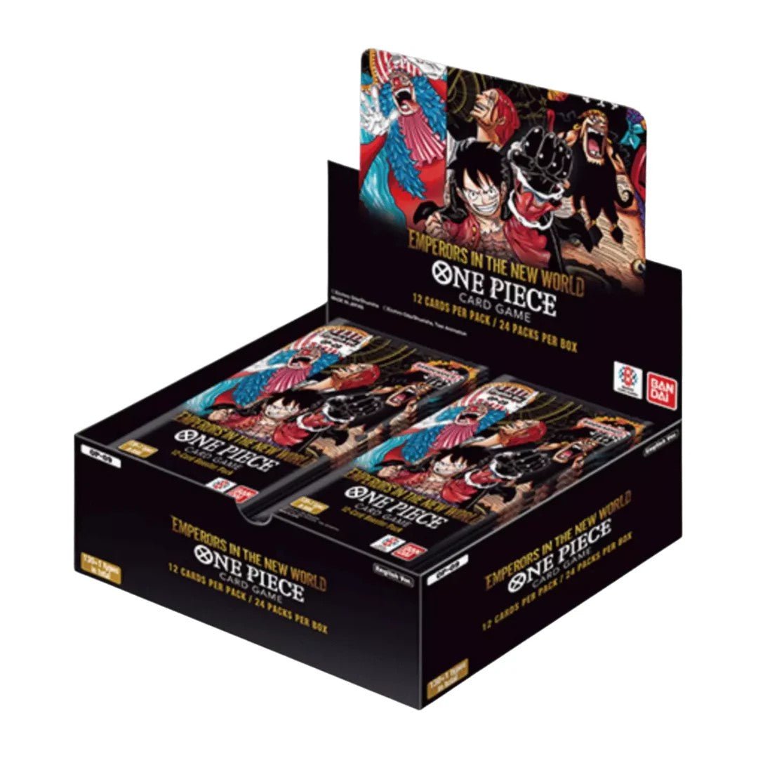 One Piece: Emperors in the New World Booster Box - Columbia Hobby - Sports Card Boxes - Toploaders - Card Savers
