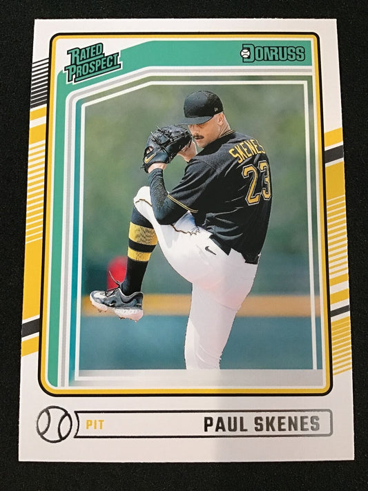 Paul Skenes 2024 Donruss Rated Prospect #131 Pirates - Columbia Hobby - Sports Card Boxes - Toploaders - Card Savers