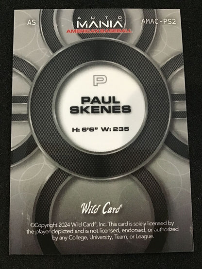 Paul Skenes 2024 Wild Card Auto Mania All Star /35 SP Pirates - Columbia Hobby - Sports Card Boxes - Toploaders - Card Savers