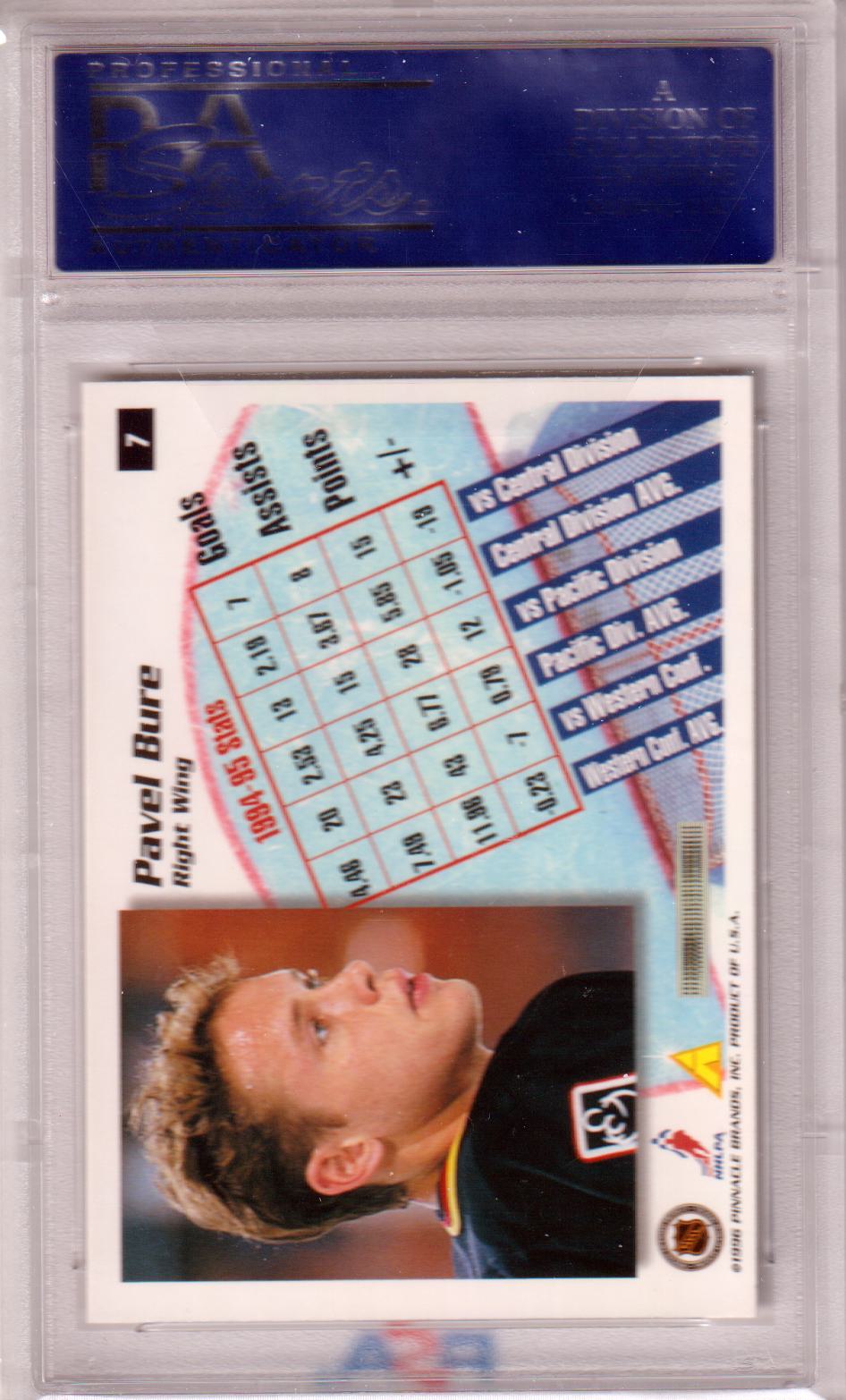 PAVEL BURE 1995 Summit #7 PSA 10 GEM MINT - CANUCKS - POP 3 - Columbia Hobby - Sports Card Boxes - Toploaders - Card Savers