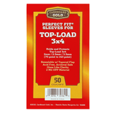2,500ct Perfect Fit Graded Cards Sleeves - 75pt-140pt Size - Cardboard Gold