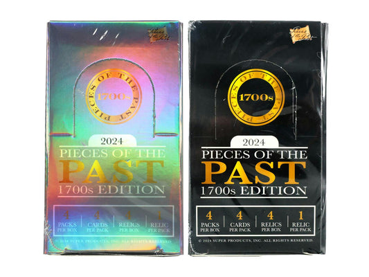 Pieces of the Past 1700s Edition Hobby Box (Super Break 2024) - Columbia Hobby - Sports Card Boxes - Toploaders - Card Savers