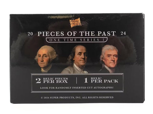 Pieces of the Past One Time Series 1 Hobby Box (Super Break 2024) - Columbia Hobby - Sports Card Boxes - Toploaders - Card Savers
