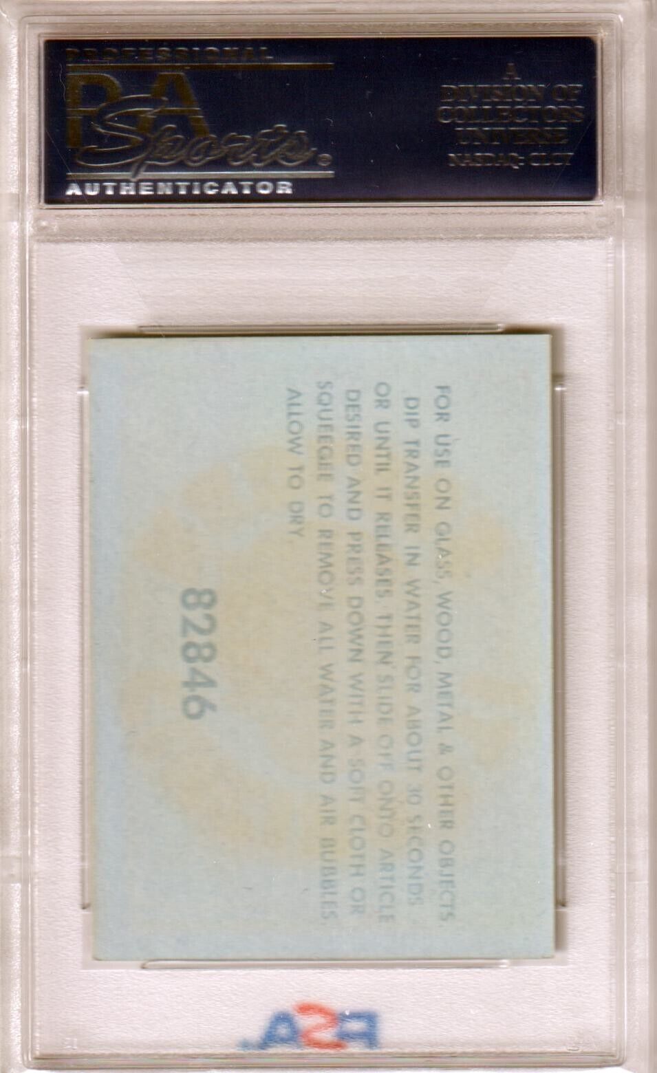 PITTSBURGH PIRATES 1960 Fleer Team Logo Decals PSA 5 EX - Columbia Hobby - Sports Card Boxes - Toploaders - Card Savers