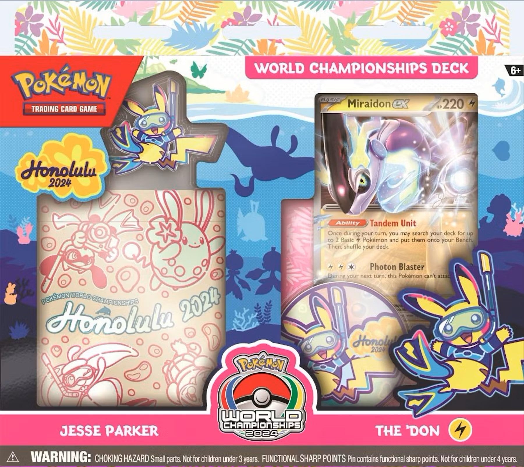 Pokemon 2024 World Championships Deck - Columbia Hobby - Sports Card Boxes - Toploaders - Card Savers