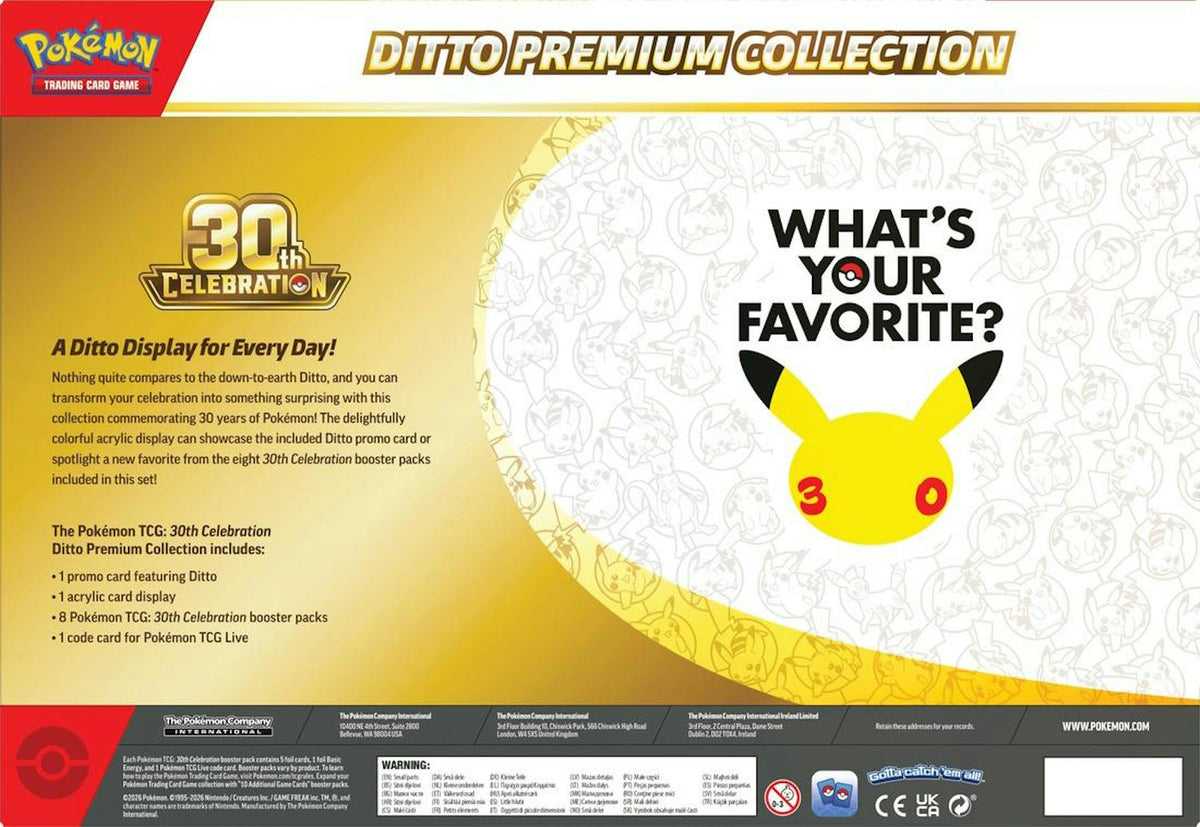 Pokemon TCG 30th Celebration Ditto Premium Collection Box image 2