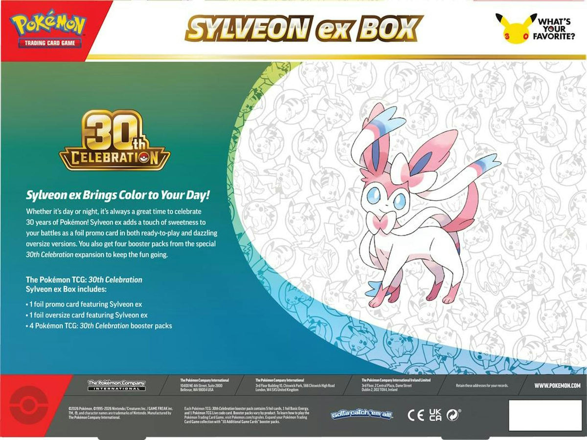 Pokemon TCG 30th Celebration Pokemon ex Box | Columbia Hobby - Sports Card Boxes - Toploaders - Card Savers.